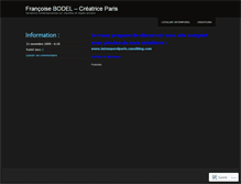 Tablet Screenshot of bodelfrancoise.wordpress.com