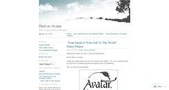 Desktop Screenshot of deliveravatar.wordpress.com