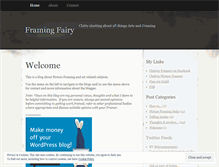 Tablet Screenshot of framingfairy.wordpress.com
