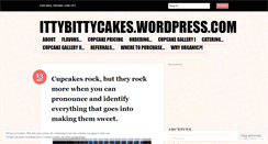 Desktop Screenshot of ittybittycakes.wordpress.com