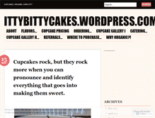 Tablet Screenshot of ittybittycakes.wordpress.com