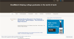 Desktop Screenshot of gradmatch.wordpress.com