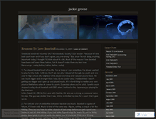Tablet Screenshot of jackiegreene.wordpress.com