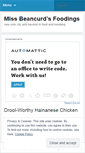Mobile Screenshot of missbeancurd.wordpress.com