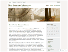 Tablet Screenshot of missbeancurd.wordpress.com