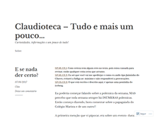 Tablet Screenshot of claudioteca.wordpress.com