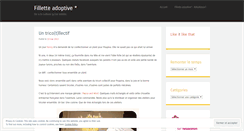 Desktop Screenshot of filletteadoptive.wordpress.com