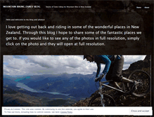 Tablet Screenshot of mountainbikingzane.wordpress.com