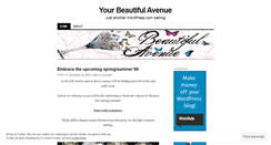 Desktop Screenshot of iheartbeautifulavenue.wordpress.com