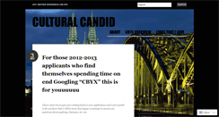 Desktop Screenshot of culturalcandid.wordpress.com