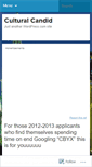 Mobile Screenshot of culturalcandid.wordpress.com