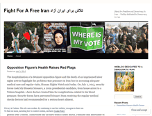 Tablet Screenshot of fightforfreeiran.wordpress.com