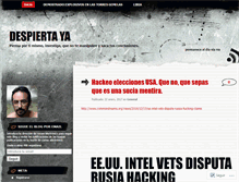 Tablet Screenshot of despiertaya.wordpress.com