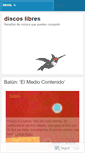 Mobile Screenshot of discoslibres.wordpress.com