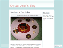 Tablet Screenshot of krystelariel.wordpress.com