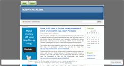 Desktop Screenshot of malwarealert.wordpress.com