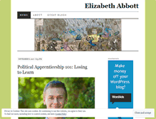 Tablet Screenshot of elizabethabbott.wordpress.com