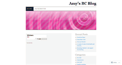 Desktop Screenshot of amysbcblog.wordpress.com