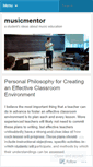 Mobile Screenshot of musicmentor.wordpress.com
