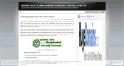 Desktop Screenshot of modelbajubatikmodernterbaru2012.wordpress.com