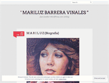 Tablet Screenshot of mariluzbarreravinales.wordpress.com