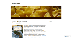 Desktop Screenshot of cucinissima.wordpress.com