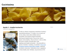 Tablet Screenshot of cucinissima.wordpress.com