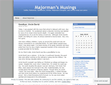 Tablet Screenshot of majorman.wordpress.com