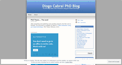 Desktop Screenshot of diogocabralphd.wordpress.com