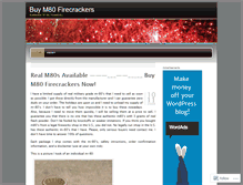 Tablet Screenshot of buym80fireworks.wordpress.com