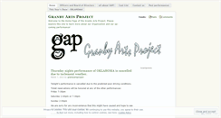 Desktop Screenshot of granbyartsproject.wordpress.com