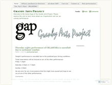 Tablet Screenshot of granbyartsproject.wordpress.com