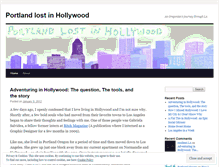 Tablet Screenshot of hollywoodnewbie.wordpress.com