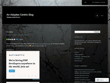Tablet Screenshot of antiadoption.wordpress.com