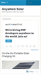 Mobile Screenshot of anywheresolar.wordpress.com