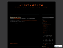 Tablet Screenshot of alistamento.wordpress.com