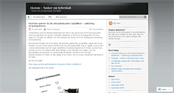 Desktop Screenshot of aksiom.wordpress.com