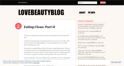 Desktop Screenshot of lovebeautyblog.wordpress.com