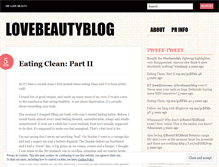 Tablet Screenshot of lovebeautyblog.wordpress.com