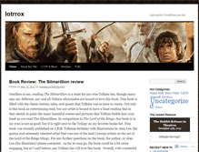 Tablet Screenshot of lotrrox.wordpress.com
