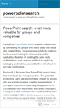 Mobile Screenshot of powerpointsearch.wordpress.com