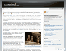 Tablet Screenshot of powerpointsearch.wordpress.com