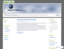 Tablet Screenshot of adeptrisnav.wordpress.com