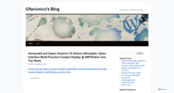 Desktop Screenshot of cflavionics.wordpress.com
