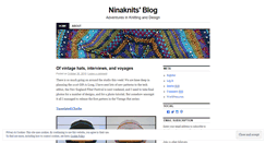 Desktop Screenshot of ninaknits.wordpress.com