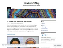 Tablet Screenshot of ninaknits.wordpress.com