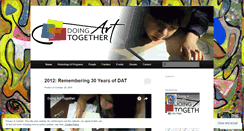Desktop Screenshot of doingarttogethernyc.wordpress.com