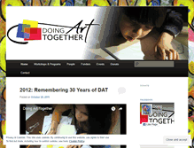 Tablet Screenshot of doingarttogethernyc.wordpress.com