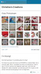 Mobile Screenshot of christinescreations.wordpress.com