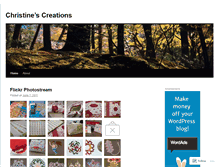 Tablet Screenshot of christinescreations.wordpress.com